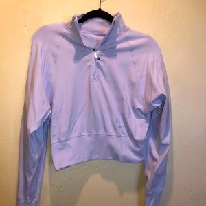 VEUC lululemon rulu cropped top size 4 light blue